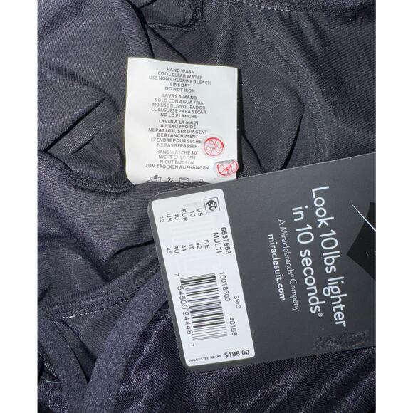 Miraclesuit Paillette Brio Printed One Piece Swimsuit Size US 10 NEW - Picture 7 of 8